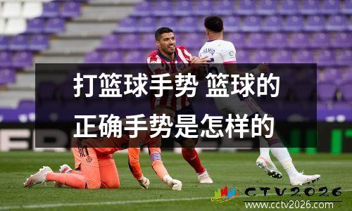 打篮球手势 篮球的正确手势是怎样的