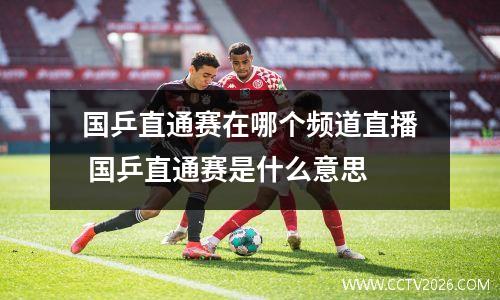 国乒直通赛在哪个频道直播 国乒直通赛是什么意思