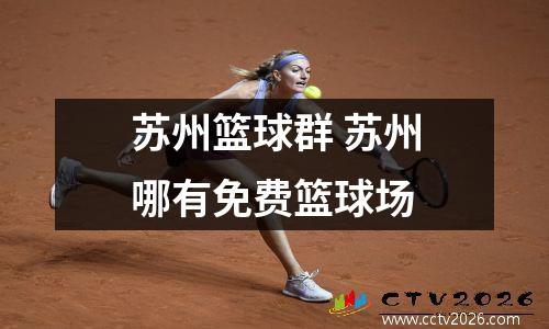苏州篮球群 苏州哪有免费篮球场