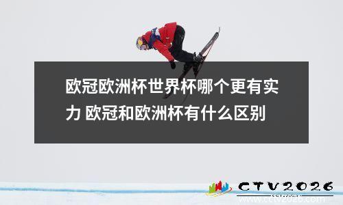 欧冠欧洲杯世界杯哪个更有实力 欧冠和欧洲杯有什么区别