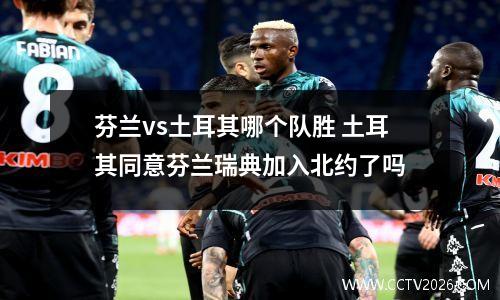 芬兰vs土耳其哪个队胜 土耳其同意芬兰瑞典加入北约了吗