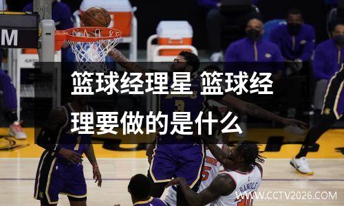 篮球经理星 篮球经理要做的是什么