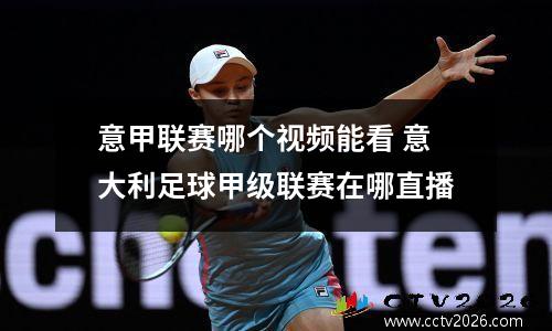 意甲联赛哪个视频能看 意大利足球甲级联赛在哪直播