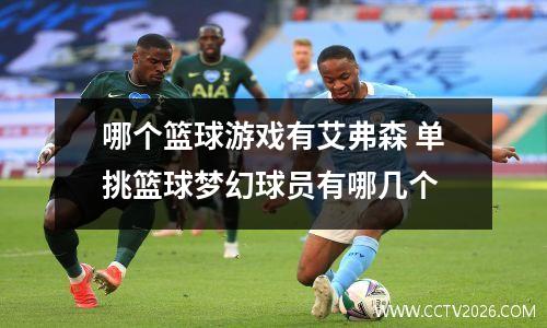 哪个篮球游戏有艾弗森 单挑篮球梦幻球员有哪几个