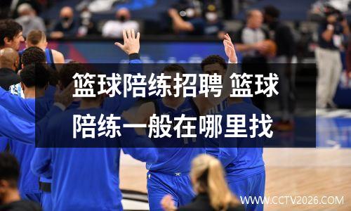 篮球陪练招聘 篮球陪练一般在哪里找