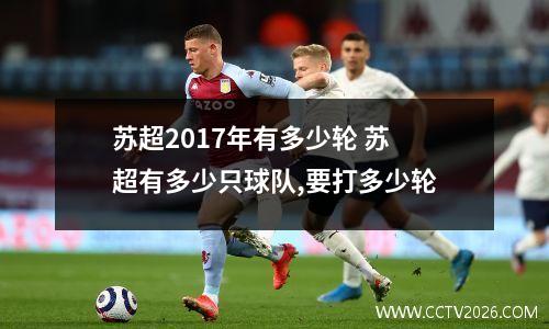 苏超2017年有多少轮 苏超有多少只球队,要打多少轮