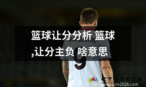 篮球让分分析 篮球,让分主负 啥意思