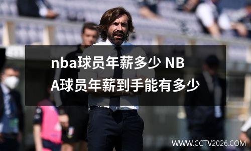 nba球员年薪多少 NBA球员年薪到手能有多少