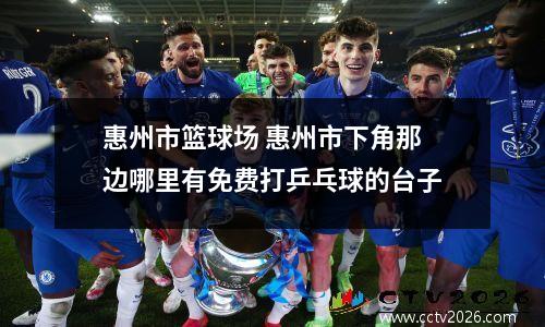 惠州市篮球场 惠州市下角那边哪里有免费打乒乓球的台子
