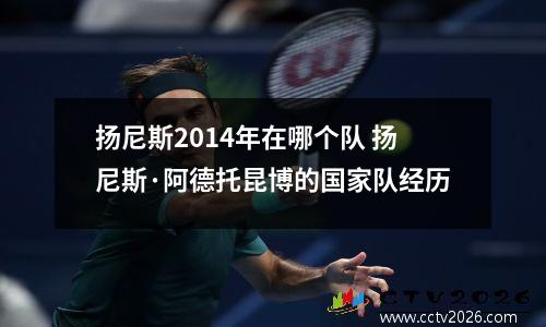 扬尼斯2014年在哪个队 扬尼斯·阿德托昆博的国家队经历