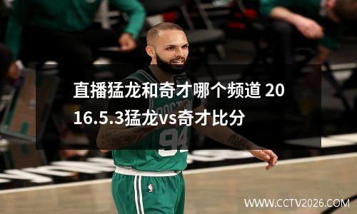 直播猛龙和奇才哪个频道 2016.5.3猛龙vs奇才比分
