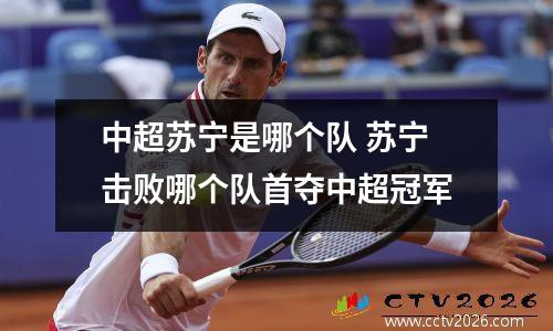 中超苏宁是哪个队 苏宁击败哪个队首夺中超冠军