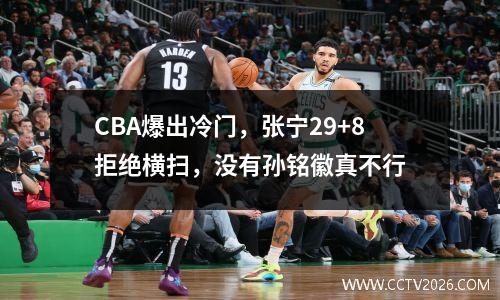 CBA爆出冷门，张宁29+8拒绝横扫，没有孙铭徽真不行
