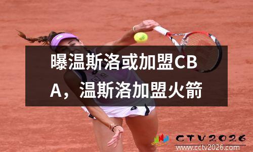 曝温斯洛或加盟CBA，温斯洛加盟火箭