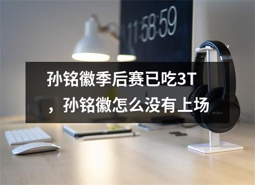 孙铭徽季后赛已吃3T，孙铭徽怎么没有上场